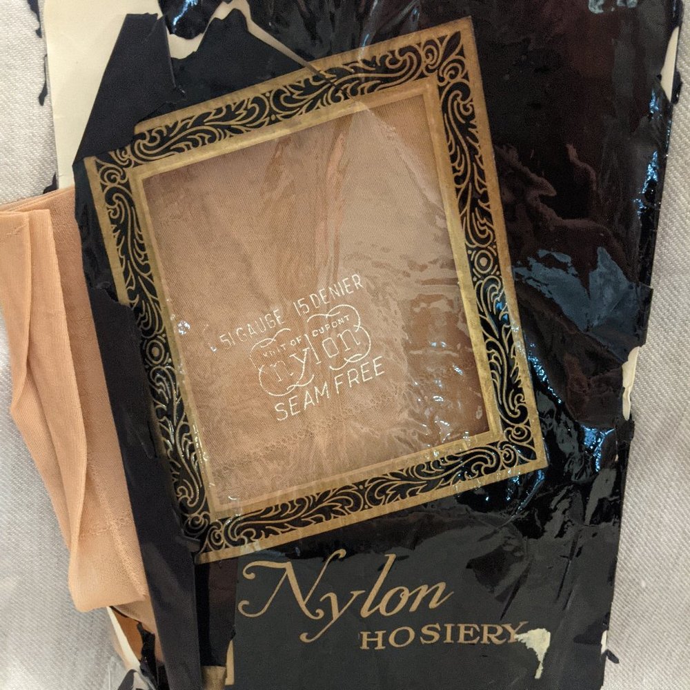 Vintage “Nylon Hosiery” Thigh High Stockings
